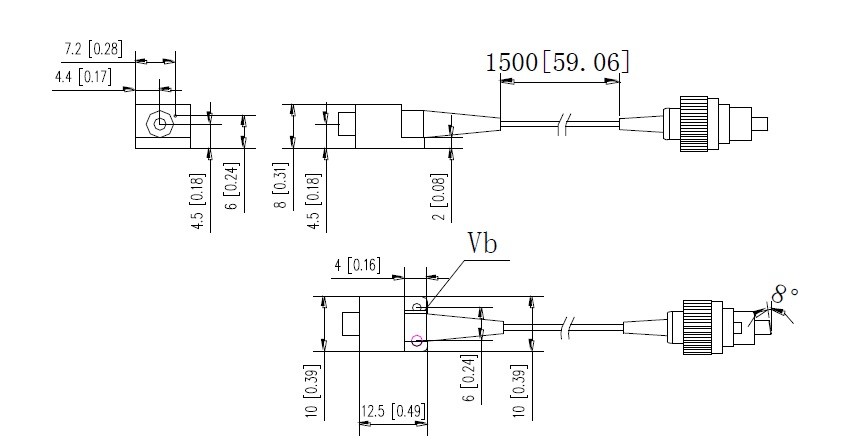 photodetectors dimension and pins