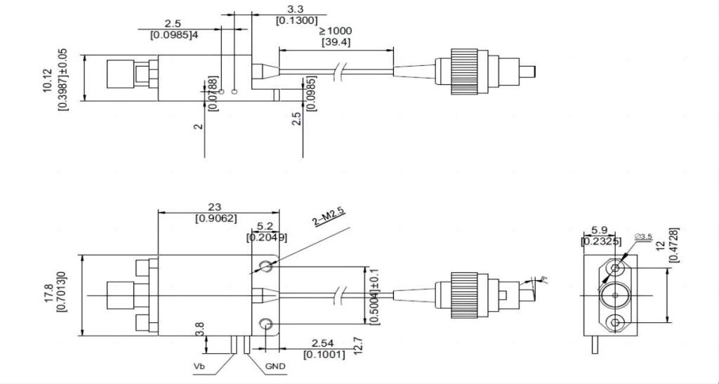 AMPD-D High Speed Amplified Microwave InGaAs Photodetector