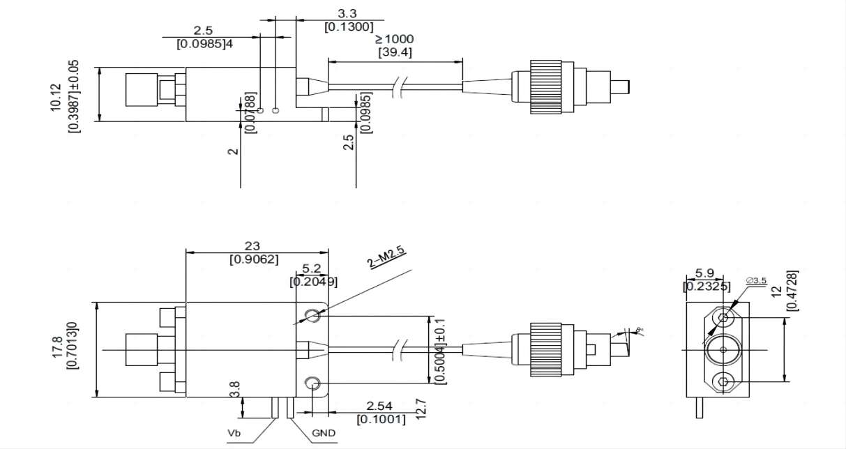 AMPD-S High Speed Amplified Microwave InGaAs Photodetector - NEON