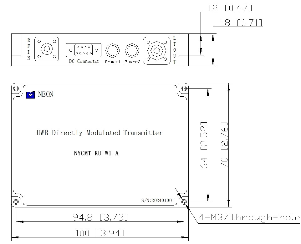 Figure 4 NYCMT Transmitter Dimension