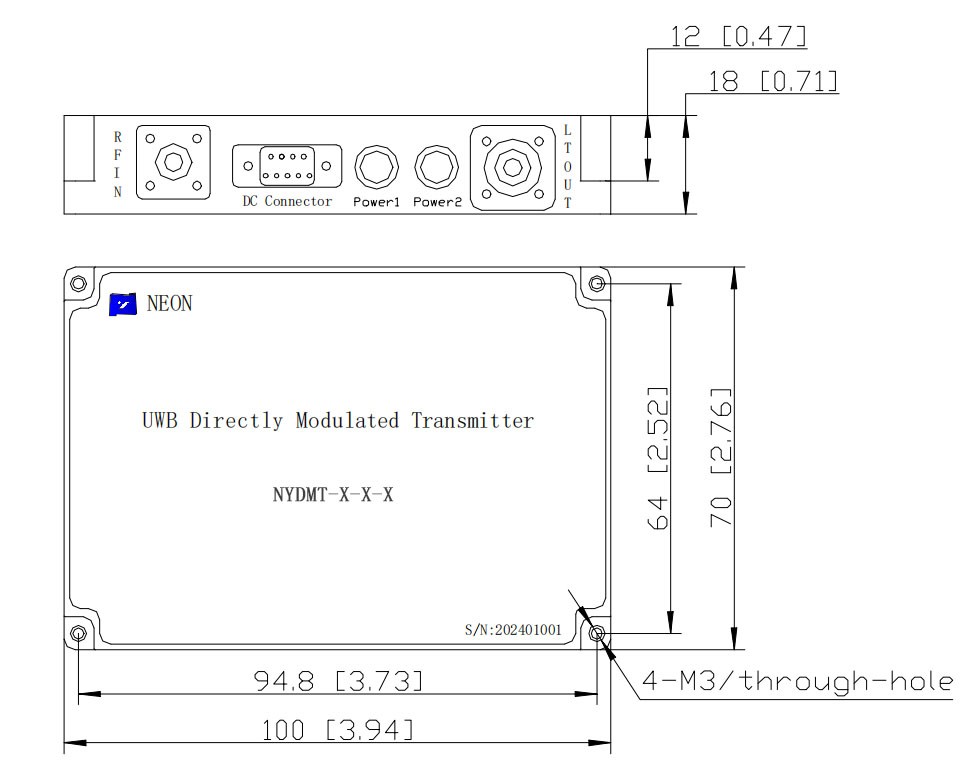 Figure 4 NYDMT Transmitter Dimension