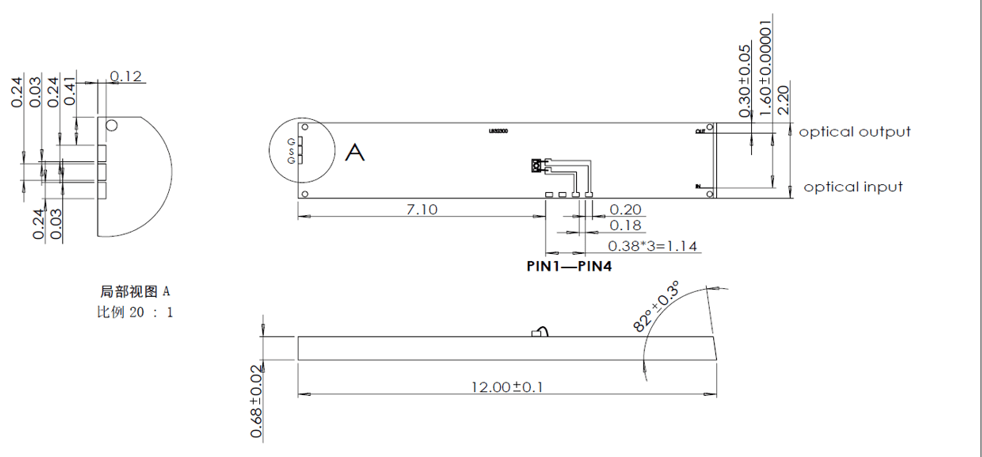 Dimension and Pins