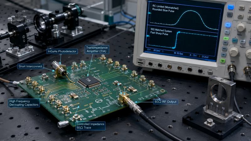 10 Common InGaAs Photodetector Problems and How to Fix Them 9 Output Signal Ringing and Electrical Oscillations