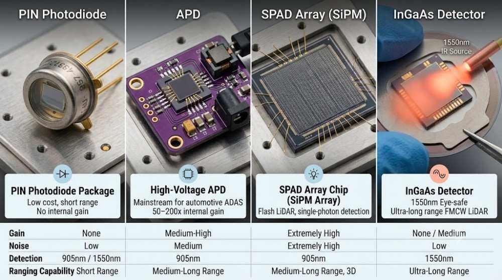 High-Speed Photodetectors for LiDAR Systems: Everything You Need to Know 8 Types of Photodetectors for LiDAR